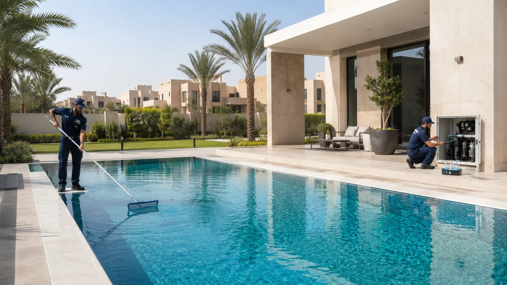 Villa & Home Pool Cleaning in Riyadh